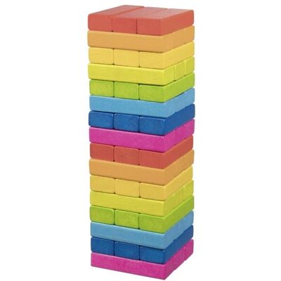 Goki Balancier-Wackelturm Regenbogen - Familienspiel Goki Balancier-Wackelturm Regenbogen - Familienspiel