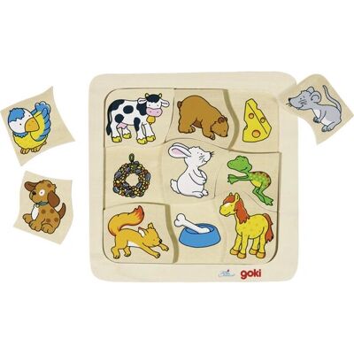 Goki Puzzle in Legno Chi Si Nutre Di Cosa? - Tipo di Puzzle Goki Puzzle in Legno Chi Si Nutre Di Cosa? - Tipo di Puzzle