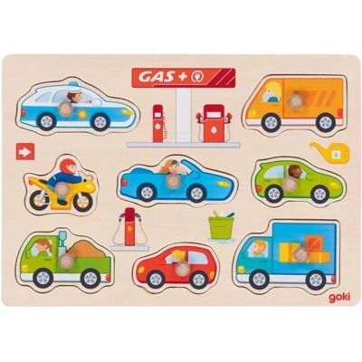 Goki Modello 8657341 Puzzle Veicoli in Legno - 8 pezzi, 30x21cm Goki Modello 8657341 Puzzle Veicoli in Legno - 8 pezzi, 30x21cm