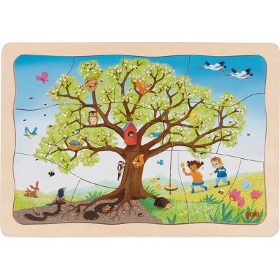 GOKI Apfelbaum Jahreszeiten Puzzle - Holzspielzeug für Kinder 3+ GOKI Apfelbaum Jahreszeiten Puzzle - Holzspielzeug für Kinder 3+