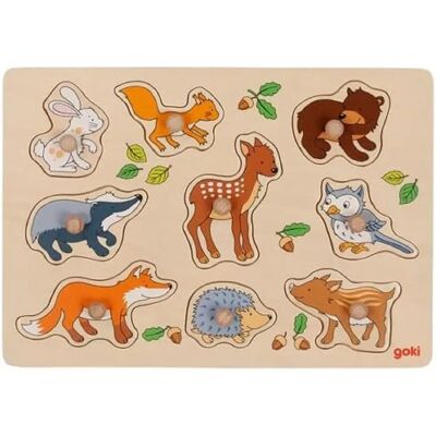 Puzzle in Legno Animali della Foresta - Per Bambini 1+ Puzzle in Legno Animali della Foresta - Per Bambini 1+