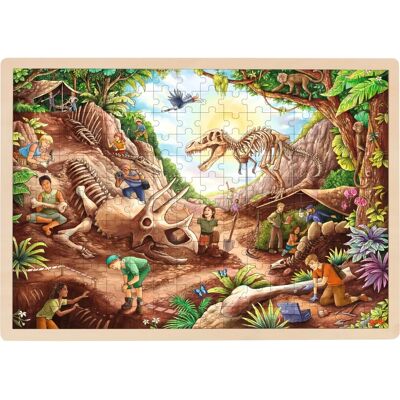 Goki Holzpuzzle Dinosaurier Ausgrabung - Puzzle - 192 Teile Goki Holzpuzzle Dinosaurier Ausgrabung - Puzzle - 192 Teile