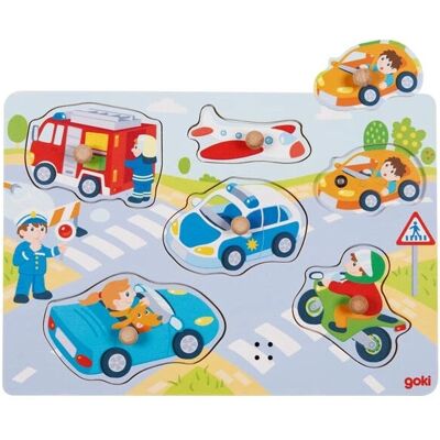 Goki Puzzle Kontur Pojazdów 6 szt. - Puzzle Goki Puzzle Kontur Pojazdów 6 szt. - Puzzle