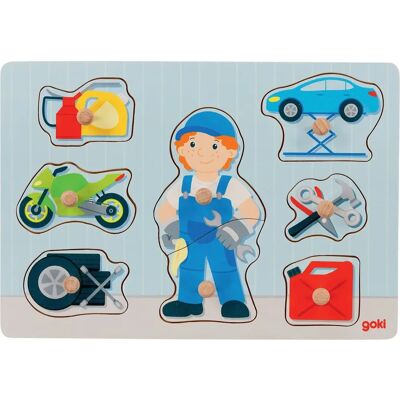 Goki 57407 - Mechaniker Puzzle für Kinder Goki 57407 - Mechaniker Puzzle für Kinder
