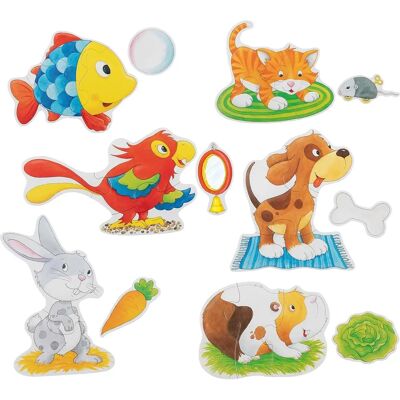 Goki Rompecabezas Mascotas 6-en-1 Goki Rompecabezas Mascotas 6-en-1