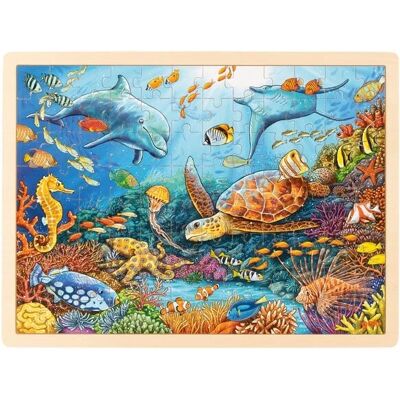 Goki Puzzle - Stora Barrier Reef - Träpussel för Barn Goki Puzzle - Stora Barrier Reef - Träpussel för Barn