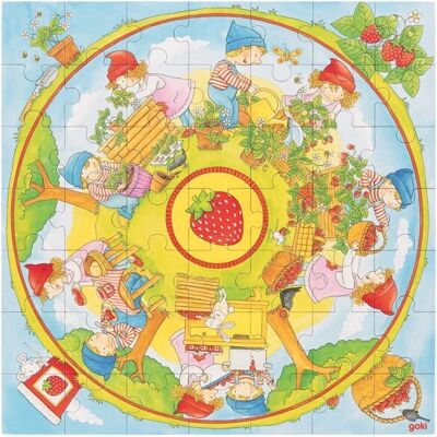 Goki 57442 Puzzle - Rompecabezas Educativo 49 piezas - Tema Jardín Goki 57442 Puzzle - Rompecabezas Educativo 49 piezas - Tema Jardín