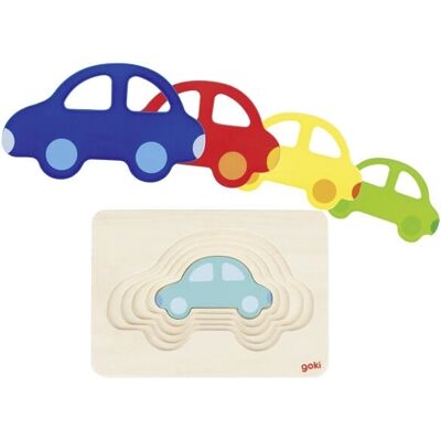 Goki 57485 Wooden 5-Layer Vehicle Puzzle Goki 57485 Wooden 5-Layer Vehicle Puzzle