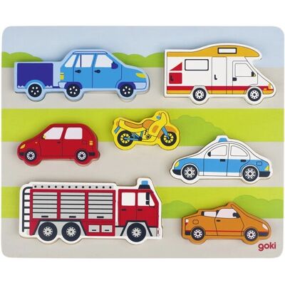 Goki Puzzle di forme - Veicoli Goki Puzzle di forme - Veicoli