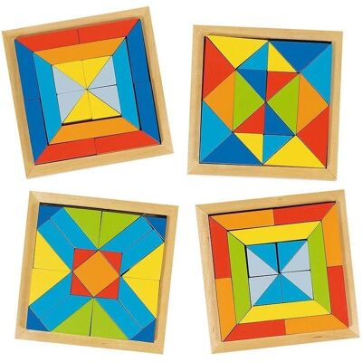 Goki Wooden Mosaic World of Shapes - Puzzle Set Goki Wooden Mosaic World of Shapes - Puzzle Set