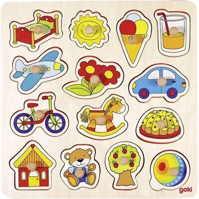 Goki 57576 Shape Puzzle - Educational Wooden Toy for Kids Goki 57576 Shape Puzzle - Educational Wooden Toy for Kids