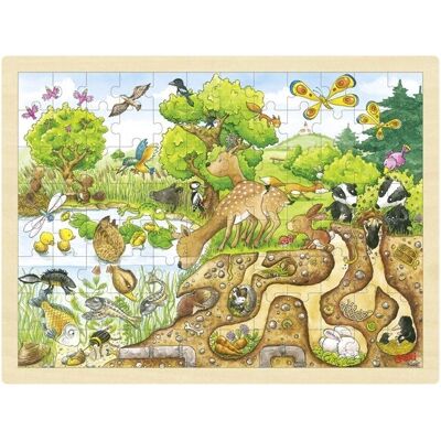 Goki 57582 Puzzel - 96 stuks Flora & Fauna - Puzzel Goki 57582 Puzzel - 96 stuks Flora & Fauna - Puzzel