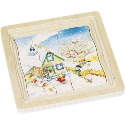 Goki Minta 57684 Fa 4 Rétegű Évszak Puzzle Goki Minta 57684 Fa 4 Rétegű Évszak Puzzle
