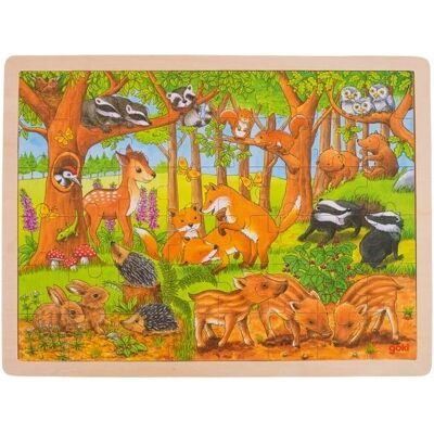 Goki Forest Animals Puzzle - 48 pcs Wooden Jigsaw Goki Forest Animals Puzzle - 48 pcs Wooden Jigsaw
