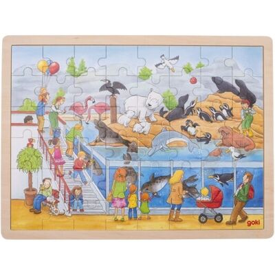 Goki 57744 Puzzle - ZOO 48 ks - Dřevěná skládačka Goki 57744 Puzzle - ZOO 48 ks - Dřevěná skládačka