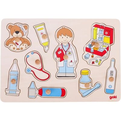 Goki 57748 Steckpuzzle Besuch Beim Arzt - Puzzle Goki 57748 Steckpuzzle Besuch Beim Arzt - Puzzle