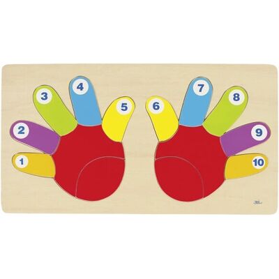 Goki 57875 Holzpuzzle Hände - Bildungsspielzeug Goki 57875 Holzpuzzle Hände - Bildungsspielzeug