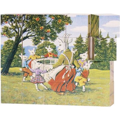 Goki 57877 Puzzle di Cubi in Legno - 6 Fiabe - 20 Pz Goki 57877 Puzzle di Cubi in Legno - 6 Fiabe - 20 Pz