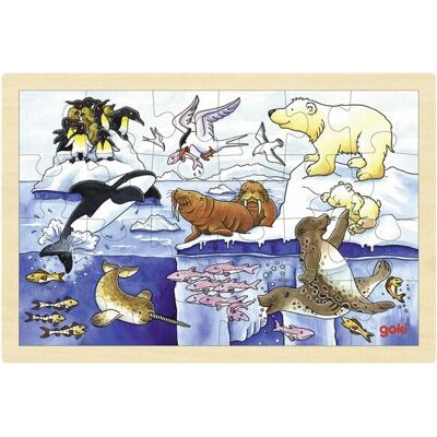 Goki 57889 Wooden Puzzle Polar Animals - Puzzle Goki 57889 Wooden Puzzle Polar Animals - Puzzle