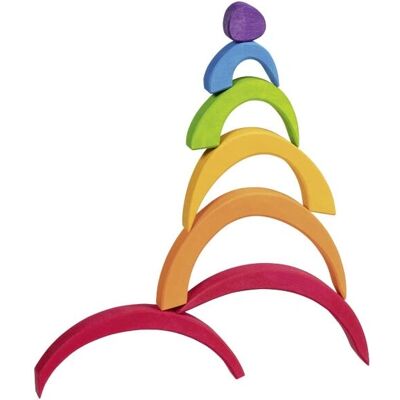 Goki 58329 Puzzle - Houten Regenboog Spiraal Puzzel - Creatief Spel voor Kinderen Goki 58329 Puzzle - Houten Regenboog Spiraal Puzzel - Creatief Spel voor Kinderen
