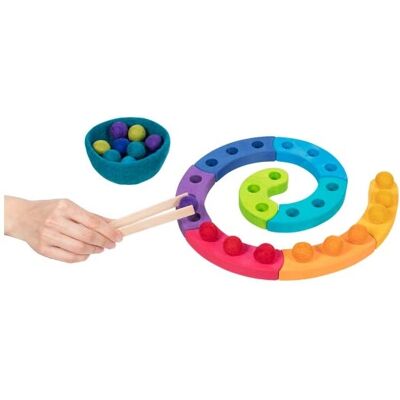Goki 58354 Mehrfarbiges Spiralsortierspiel - Lernspiel Goki 58354 Mehrfarbiges Spiralsortierspiel - Lernspiel
