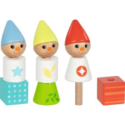 GOKI Blocchi di vite in legno per bambini - 12 pezzi - 2+ anni GOKI Blocchi di vite in legno per bambini - 12 pezzi - 2+ anni
