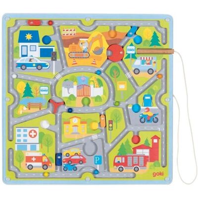 Labyrinthe Magnétique de la Ville - Jeu pour Enfants GOKI Labyrinthe Magnétique de la Ville - Jeu pour Enfants GOKI