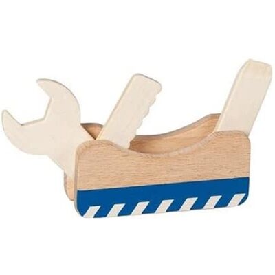 GOKI Multitool 3-in-1 Holzspielzeug - 16x3,5x2,5cm für 3+ Kinder GOKI Multitool 3-in-1 Holzspielzeug - 16x3,5x2,5cm für 3+ Kinder