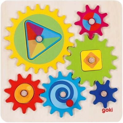 Goki 58428 Lernspielzeug - Zahnradset für 2+ Jahre Goki 58428 Lernspielzeug - Zahnradset für 2+ Jahre
