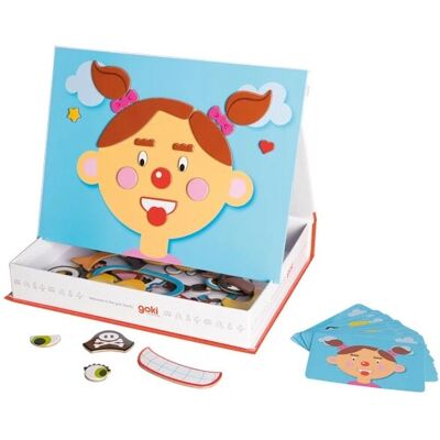 Goki Magnetické obličejové deskové hra pro dívky - Vzdělávací, cestovní verze Goki Magnetické obličejové deskové hra pro dívky - Vzdělávací, cestovní verze
