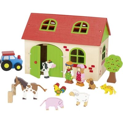 Drewniany domek dla lalek Goki - 19,8 x 15,4 x 14,4 cm - Zestaw do zabawy Drewniany domek dla lalek Goki - 19,8 x 15,4 x 14,4 cm - Zestaw do zabawy