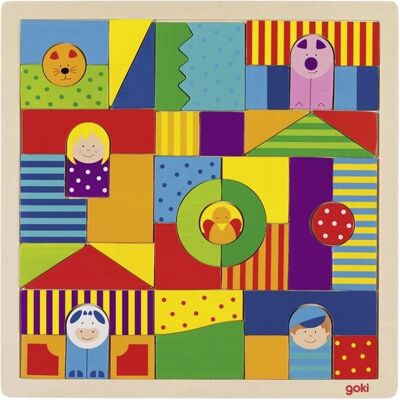 Goki 58659 - Wooden Farm Puzzle - 43-piece set - Ages 3+ - Puzzle Goki 58659 - Wooden Farm Puzzle - 43-piece set - Ages 3+ - Puzzle