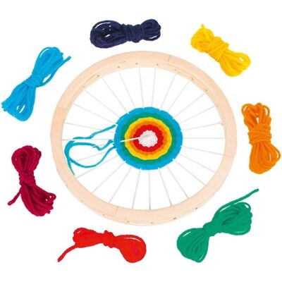 Goki 58783 - Runder Webrahmen für Kinder ab 6 - Bastelset Goki 58783 - Runder Webrahmen für Kinder ab 6 - Bastelset