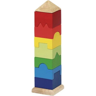 Goki 58893 Holzstapelturm für Kinder ab 3 Jahre - Lernspielzeug Goki 58893 Holzstapelturm für Kinder ab 3 Jahre - Lernspielzeug