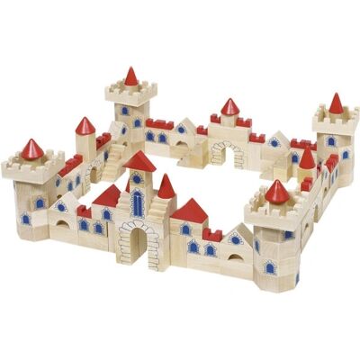 Goki Jeu de construction Château - Mixte - 145 pièces - Jouet en bois - Publicité Goki Jeu de construction Château - Mixte - 145 pièces - Jouet en bois - Publicité