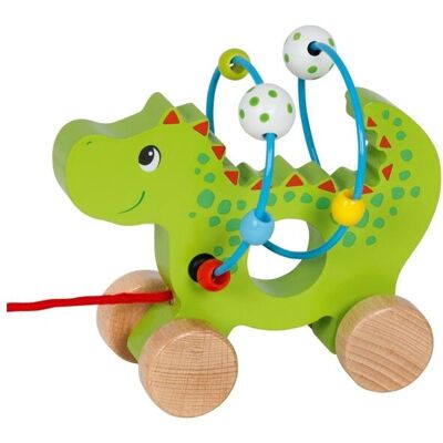 Goki 59975 Holz Drachen Ziehtier - Motorik-Spielzeug Goki 59975 Holz Drachen Ziehtier - Motorik-Spielzeug