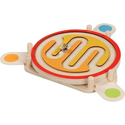 Goki Juego de habilidad con bolas - Doble cara para niños Goki Juego de habilidad con bolas - Doble cara para niños