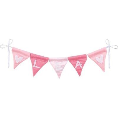 Goki 60676 Party Dekoration Wimpelkette - Rosa, 10 Flaggen & Buchstaben Goki 60676 Party Dekoration Wimpelkette - Rosa, 10 Flaggen & Buchstaben