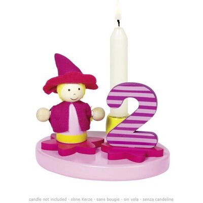 Goki 60864 - Roze & Blauw - Herbruikbare verjaardagskaarsenhouder - Decoratie Goki 60864 - Roze & Blauw - Herbruikbare verjaardagskaarsenhouder - Decoratie