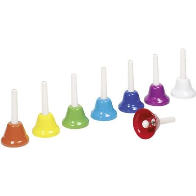 Goki 61951 Musikalisches Spielzeug - 8-farbige Glöckchen Goki 61951 Musikalisches Spielzeug - 8-farbige Glöckchen