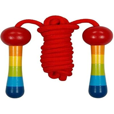 Goki Springseil 200cm - Springtouw mit Regenbogen Goki Springseil 200cm - Springtouw mit Regenbogen