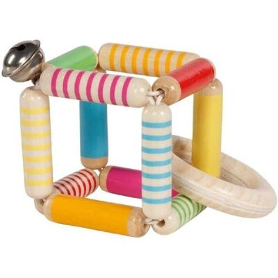 Goki 65194 - Elastischer Holz-Würfel für Babys Goki 65194 - Elastischer Holz-Würfel für Babys