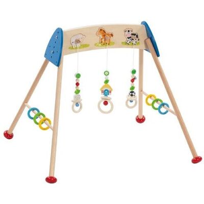 Goki Baby Gym - Houten Boerderijdieren Multicolor Goki Baby Gym - Houten Boerderijdieren Multicolor