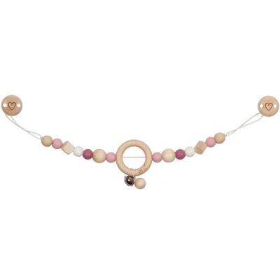 Goki 65249 Chaîne de poussette cœur rose - Jouet - Publicité Goki 65249 Chaîne de poussette cœur rose - Jouet - Publicité