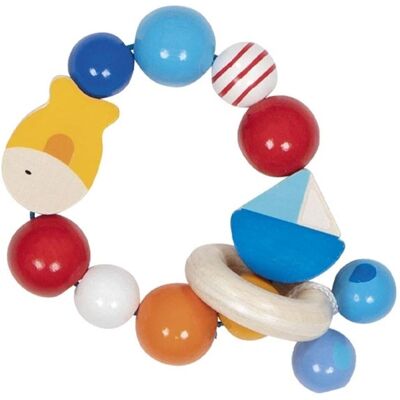 GOKI Baby Rattle - Wooden Toy for Babies - Stimulates Senses & Motor Skills GOKI Baby Rattle - Wooden Toy for Babies - Stimulates Senses & Motor Skills