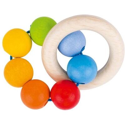 Goki Baby Houten Regenboog Rassel - baby rattle Goki Baby Houten Regenboog Rassel - baby rattle