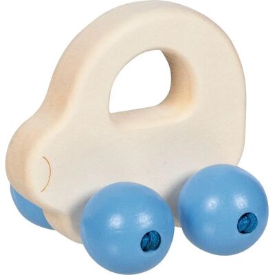 Goki Houten Grijpring Auto Blauw - Babyspeelgoed Goki Houten Grijpring Auto Blauw - Babyspeelgoed