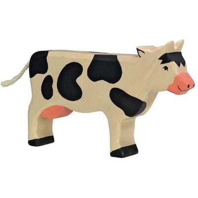 Figurine en Bois Holztiger - Vache Debout - 17,5x2,8x11cm - Figurine Animale en Bois Figurine en Bois Holztiger - Vache Debout - 17,5x2,8x11cm - Figurine Animale en Bois