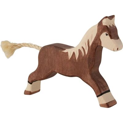 Holztiger Cheval en Course - Figurine en Bois, Marron Foncé - Publicité Holztiger Cheval en Course - Figurine en Bois, Marron Foncé - Publicité