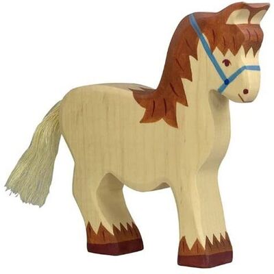 Holztiger houten Zugpferd - Speel- en decoratiefiguur - 15x2,8x15,5cm Holztiger houten Zugpferd - Speel- en decoratiefiguur - 15x2,8x15,5cm